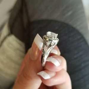 Sliver ring with CZ